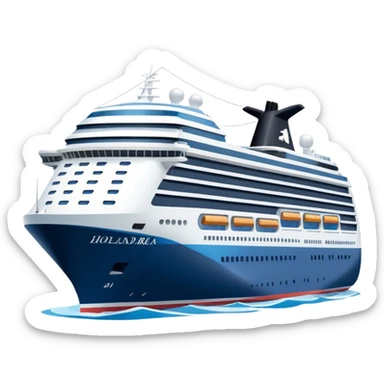 holland america cruise ship in rotterdam sticker