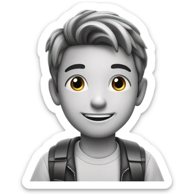 A boy that is very thankful sticker