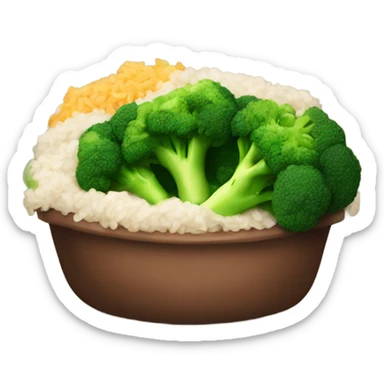 Beef and broccoli and rice yum sticker