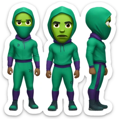 Thanos , player 230 from squid game season 2 sticker