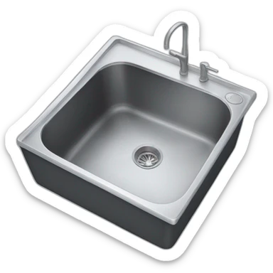 Kitchen sink no faucet sticker