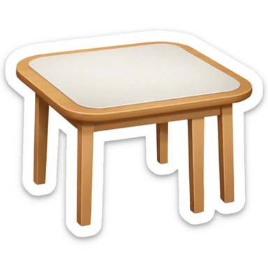 make a empty table, white sticker