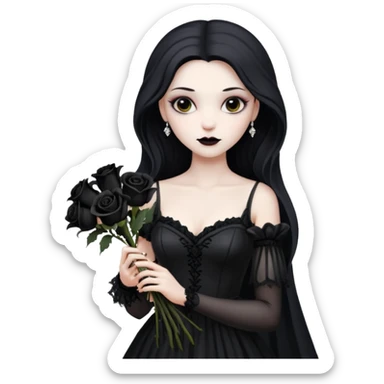 Vampire bride, tradition of vampire. sticker