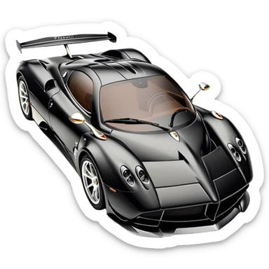 Pagani Huayra - Pagani (Model Year: 2022) (Iconic colour: Black) sticker