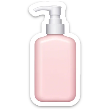 Pastel pink lotion bottle sticker