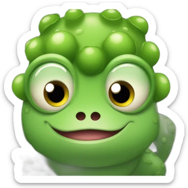 Grenouille avec un corps bobybullder sticker
