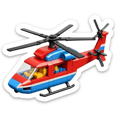 lego blocks helicopter 🚁 sticker
