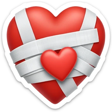 Corazón con curita  sticker
