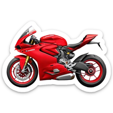 Ducati Panigale (Sportbike) - Ducati Panigale V4 (Model Year: 2022) (Iconic colour: Red) sticker