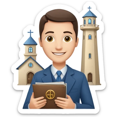 Testemunha de jeová com revista sem a torre de vigia sticker