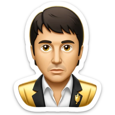Tony Montana logo sticker