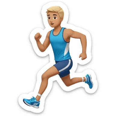 Person running sticker