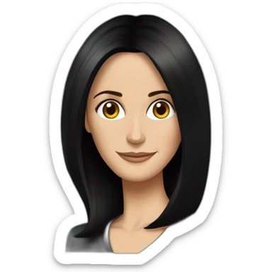 Courtney cox sticker