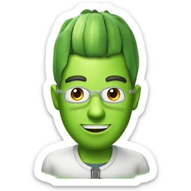 Leek face engineer sticker