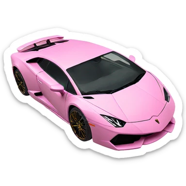 Pink Lamborghini ￼ sticker