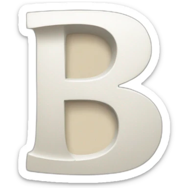 letter b sticker