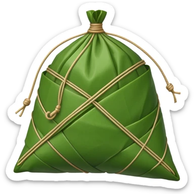 zongzi, with string tied around sticker