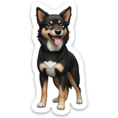 Lapsk vallhund black sticker