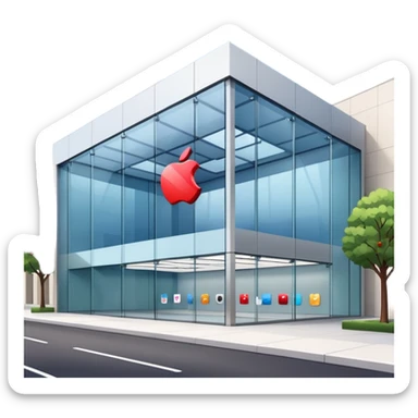 Apple Store from outside sticker