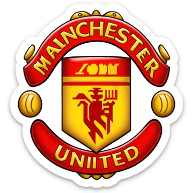 Manchester united logo emoji sticker