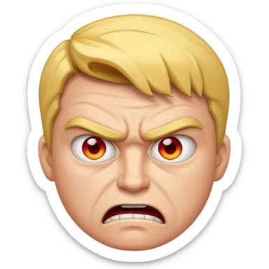 Personal mío con mi rostro ENOJADA sticker