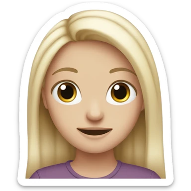 White girl trying to be positive sticker