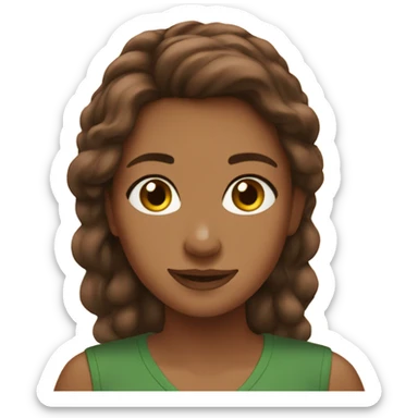 Girl brown hair at Olive Garden sticker