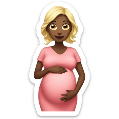 A beautiful pregnant woman  sticker