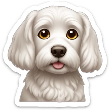 A malteser dog sticker