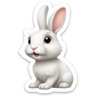 rabbit Rabbit MattFanatic rabbit sticker