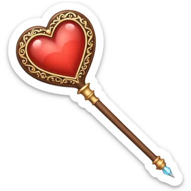 heart magic wand sticker
