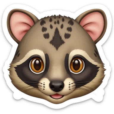 yummy face on civet sticker