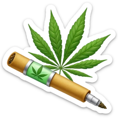 Weed joint sticker