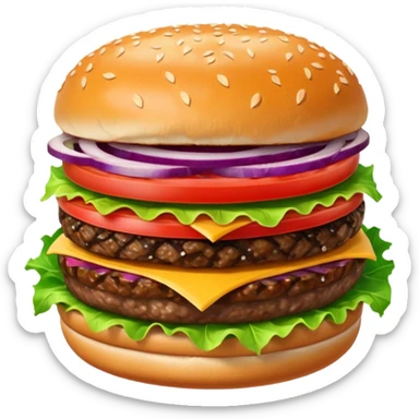 Hamburger emoji sticker