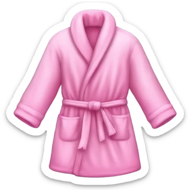 pink dressing gown sticker