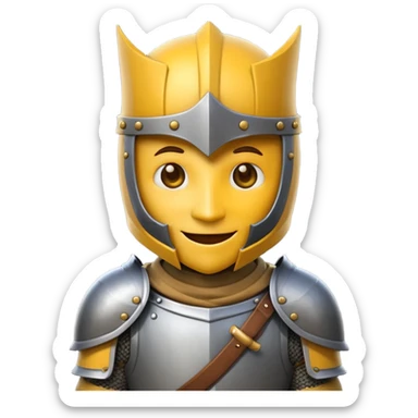 Emoticone Chevalier sticker