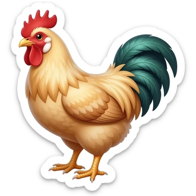 Hen sticker