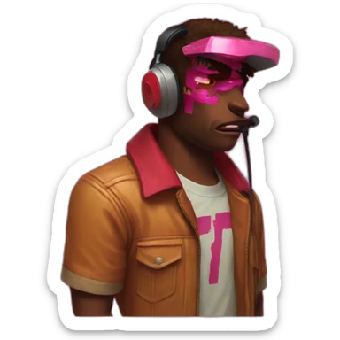 Hotline miami sticker
