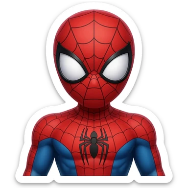 Spider-Man with heart eyes sticker
