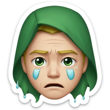 Green Arrow crying sticker