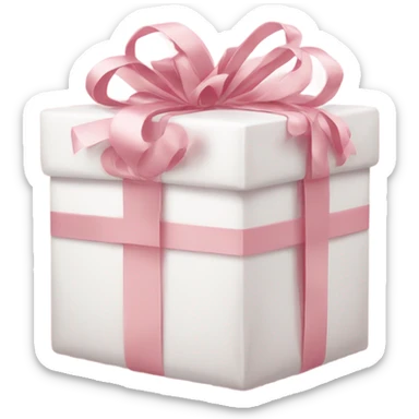 Light pink Christmas gifts under a white Christmas tree  sticker