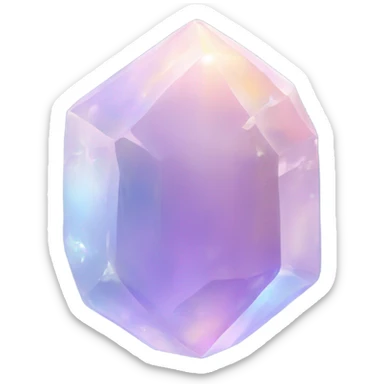 opal crystal gemstone boba sticker