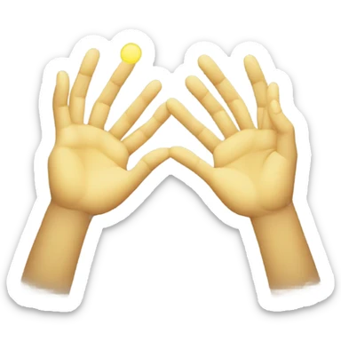 begging with hands yellow circle emoji  sticker
