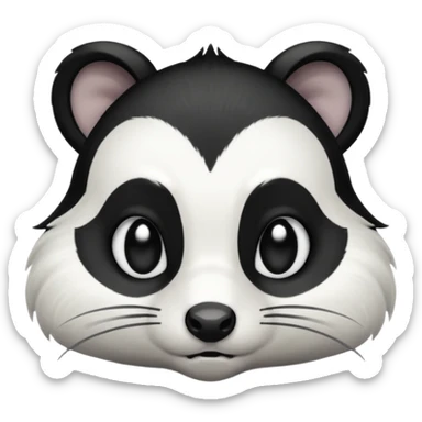 Skunk being emo  sticker