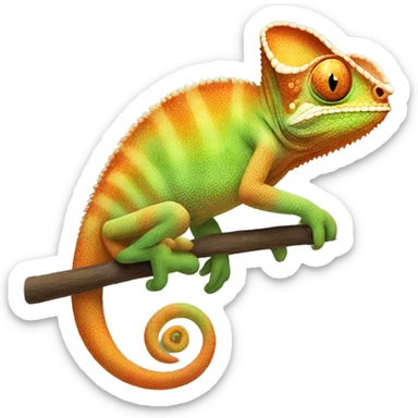 chameleon sticker