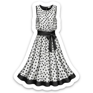 spotted dress sticker