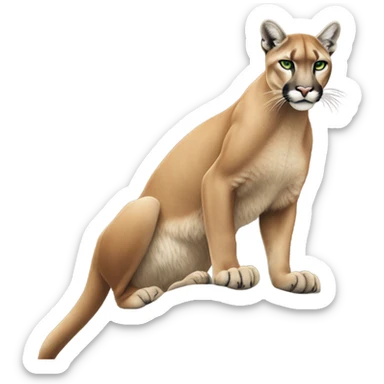 Puma in the mountains of Colorado sticker