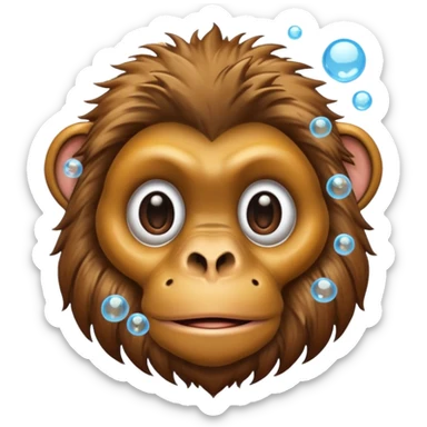 ape under water sticker