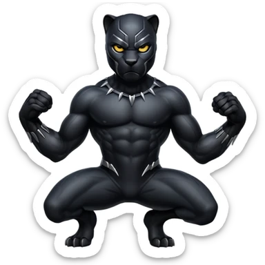 Panthère noire sticker