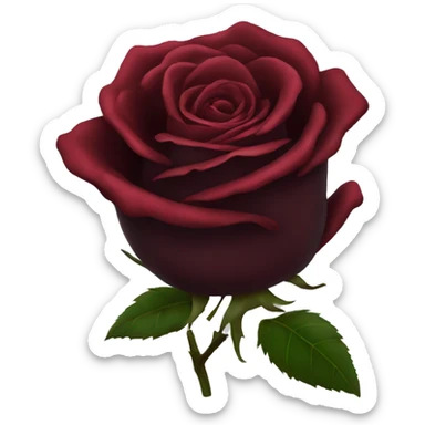 Dark red rose sticker